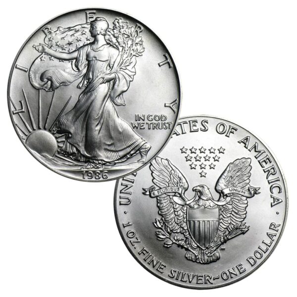 1 oz American Silver Eagle Coin BU (Random Year)