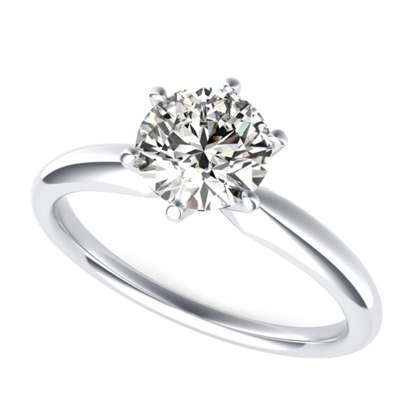 DELICATE AND CLASSIC SOLITAIRE ENGAGEMENT RING 6.00 CT. TW.